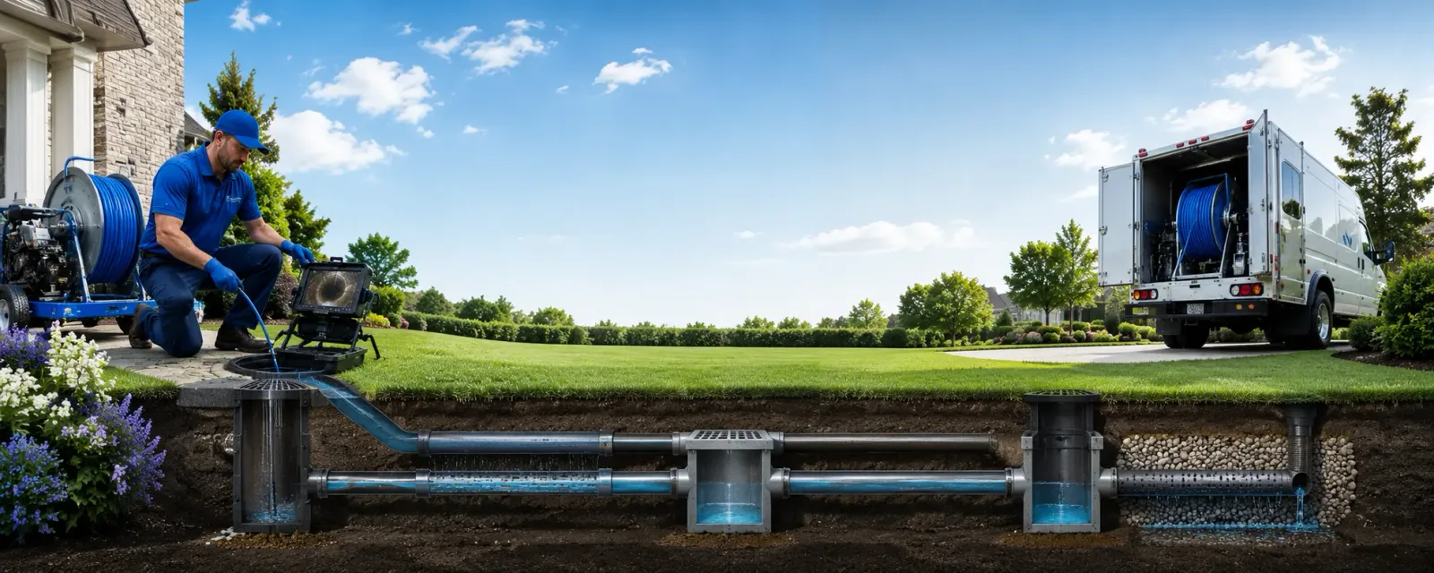 Outdoor drain cleaning information for Adel, IA